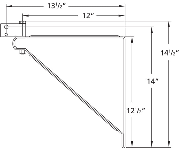 MOUNTING BRACKET 16" COOLING FAN