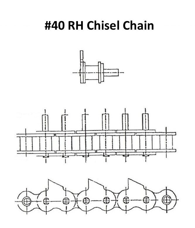 #40 RH 1"CENT 60' REEL-IRWIN CHAIN IMO