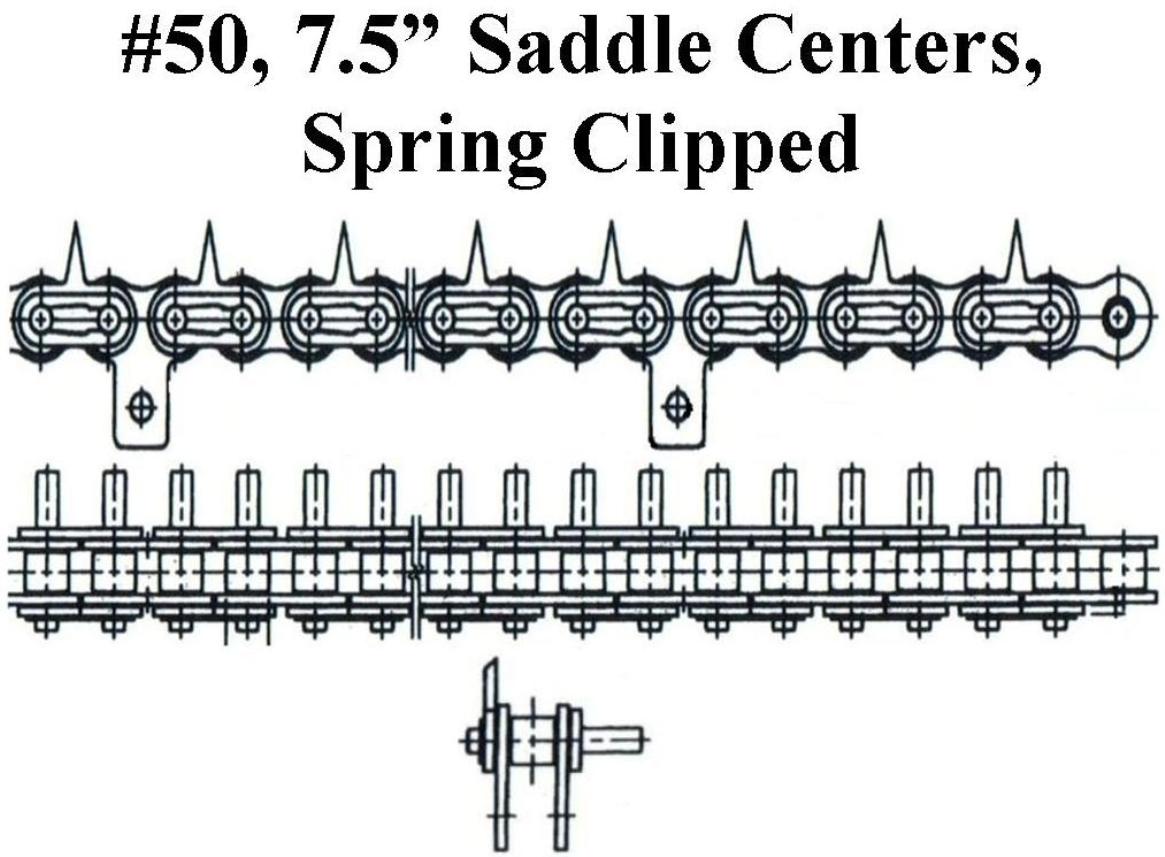 #50 1.25 CENT EXT LINK 7.5"SAD 10'B