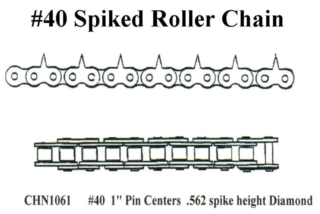 #40 1in CENT PIN CHAIN .562inSPIKE UST