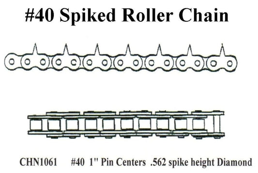 #40 1in CENT PIN CHAIN .562inSPIKE UST