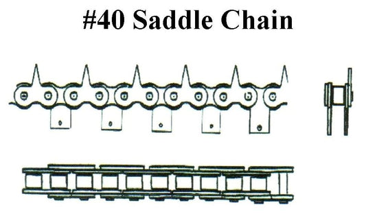 #40 1in PIN CENTERS, 1in SADDLE CENTERS .563 spike