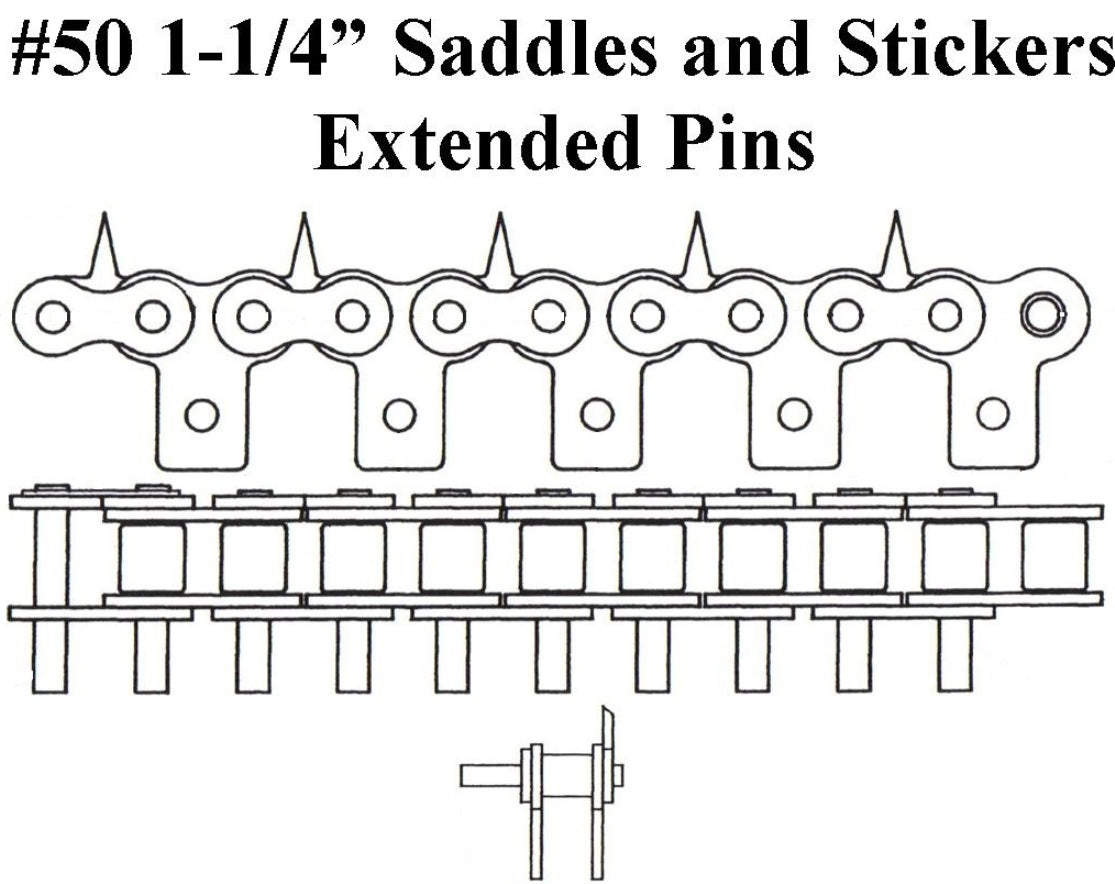 #50 1.25 CTR EXT LNK 1.25 SADDLE PEER (SPRING CLIP)