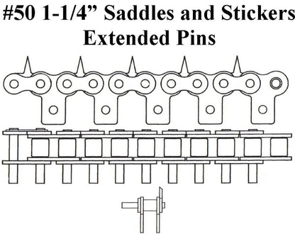 #50 1.25 CTR EXT LNK 1.25 SADDLE PEER (SPRING CLIP)