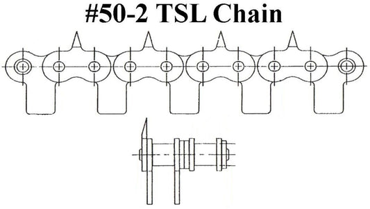 50-2 CHAIN W/ SHARP STKRS & SADDLES REGINA  MATCHED SET