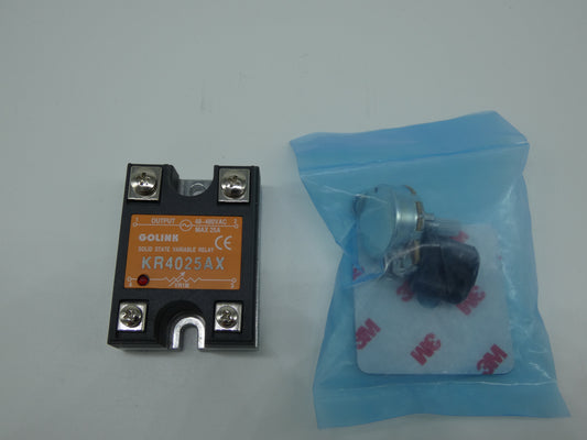 1M OHM RHEOSTAT & 25A 480V SSR COMB