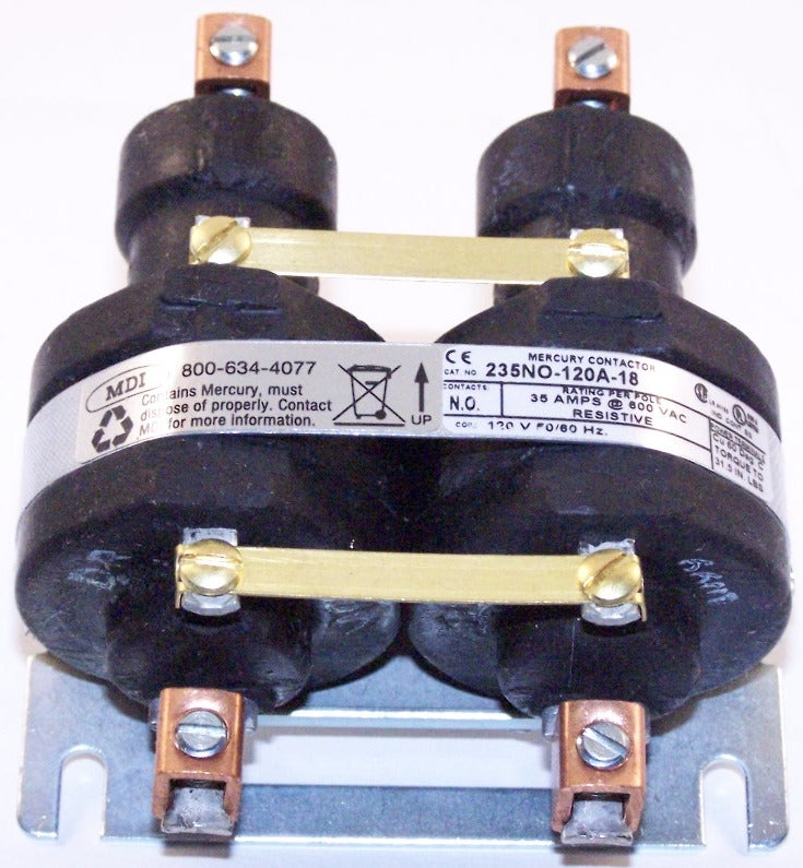 2P 35A 120V MERCURY CONTACTOR SIDE BY SIDE  MDI