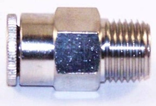 STR FTG 1/8in MNPT X 1/4 TUBE PUSH LOCK, HI TEMP