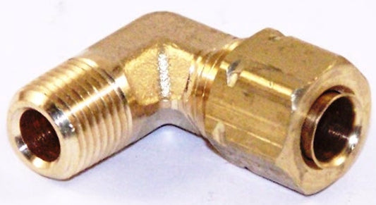 ELBOW COMPRESSION. .25" TUBING, 1/8 NPT