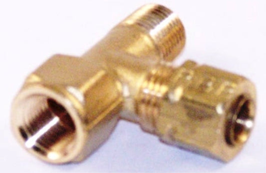TEE ADAPTER .12NPT M&F .25 TUBING