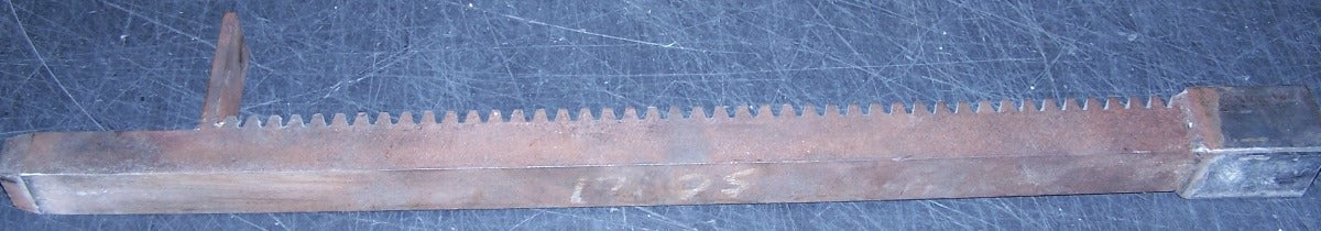 GEAR RACK 1.25" SQ. X  23.5 LG.
