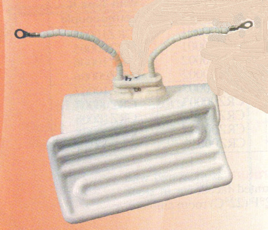 CERAMIC 220V 325W 3X5 WHITE  6" LDS W/ #8 RNG TERM