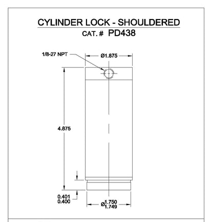 QUICK SHOULDERED CYL LONG (HIGHT TEMP) PD438V