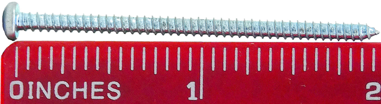 PAN HEAD PHILIPS DRIVE #4 X 2" L MACHINE SCREW FOR TC PLUGS