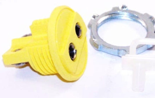 JACK PANEL "K" TYPE ROUND YELLOW