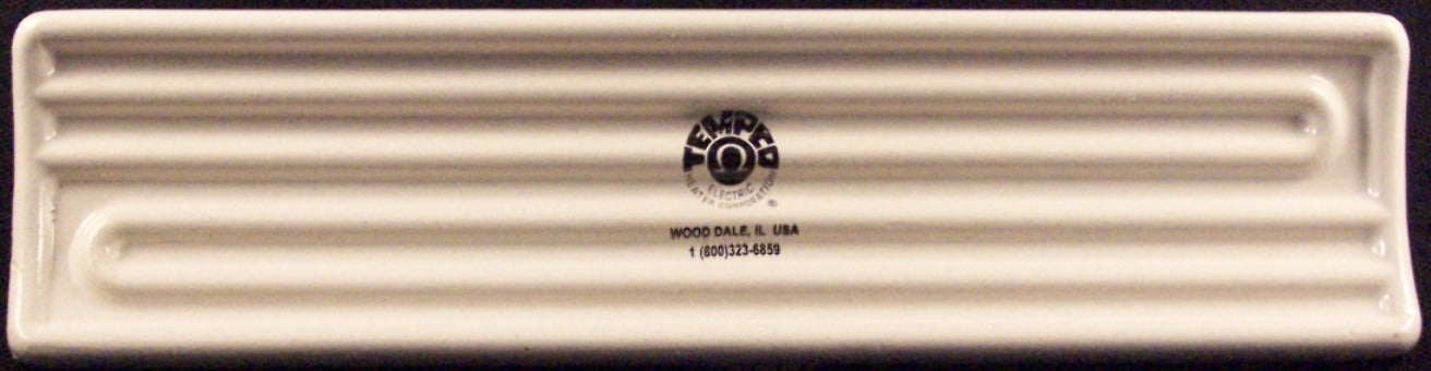 CERAMIC 120V 500W 3X9 WHITE 6" LDS W/ RING TRM CERAMICX